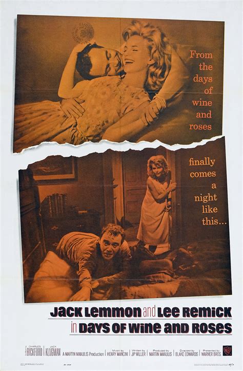 Days of Wine and Roses Poster