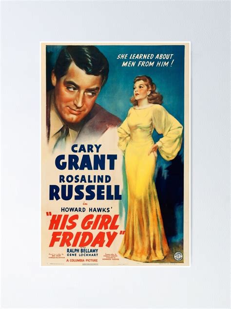 His Girl Friday Poster