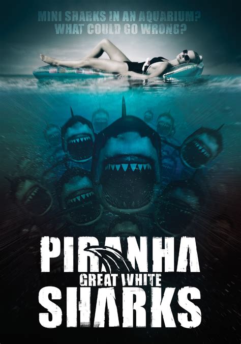 Piranha Sharks Poster