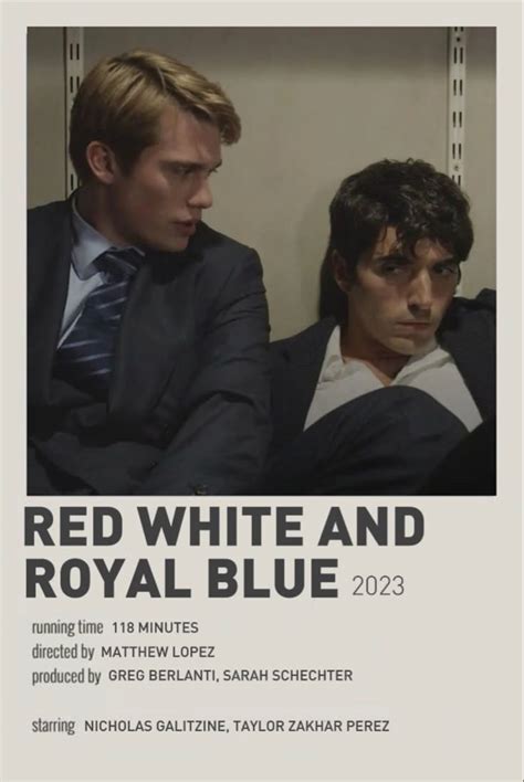 Red, White & Royal Blue Poster