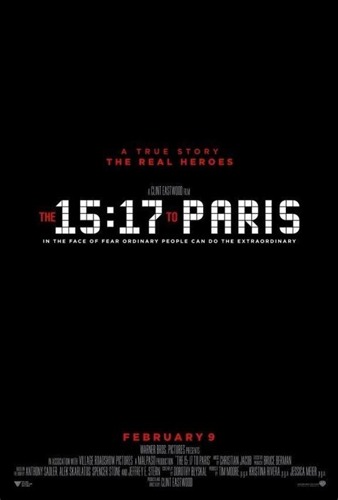 The 15:17 to Paris Poster