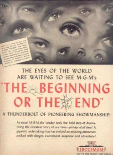 The Beginning or the End Poster
