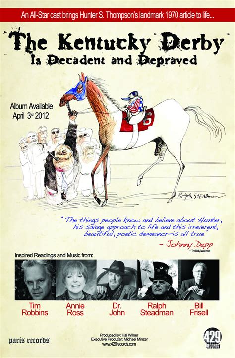 The Kentucky Derby is Decadent and Depraved Poster
