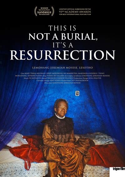 This Is Not a Burial, It's a Resurrection Poster