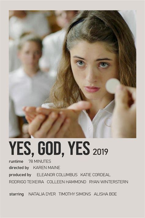Yes, God, Yes Poster